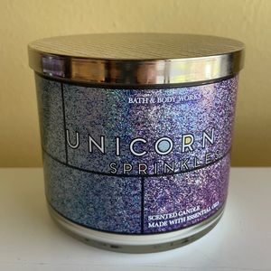Bath & Body Works 3 Wick Candle - Unicorn Sprinkles